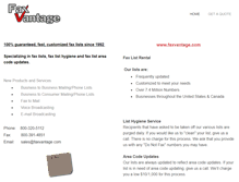Tablet Screenshot of faxvantage.com